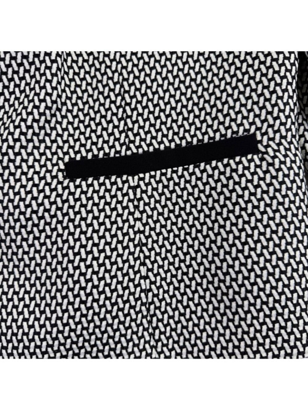 Nipon Boutique Womens Black & White Blazer JacketGeometric Pattern  Size 20W - Picture 5 of 8
